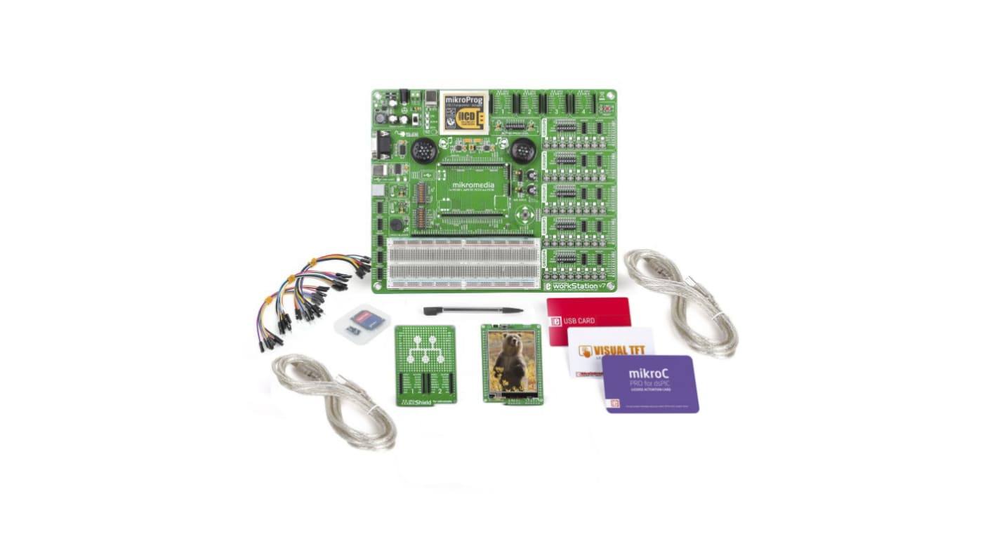 MikroElektronika MIKROE-2653, mikroLAB for Mikromedia - dsPIC33EP TFT Development Board