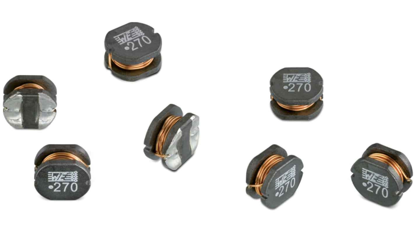 Wurth, WE-PD2, 3521 Unshielded Wire-wound SMD Inductor 10 μH ±20% Unshielded 800mA Idc