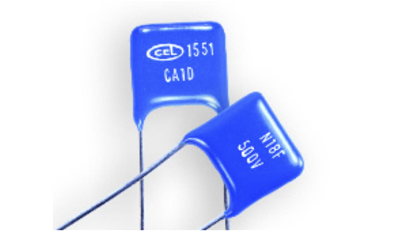 RS PRO 3.3nF Mica Capacitor 500V dc ±1% Tolerance Flat