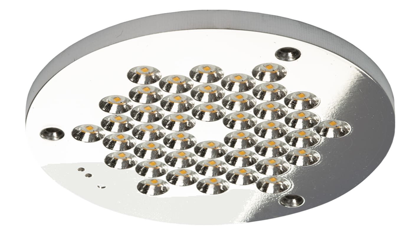 Plessey LED-Array Neutralweiß, 42-LEDs 46.5V, Ø 78mm 3150 lm-Typ, 4000K M2.5