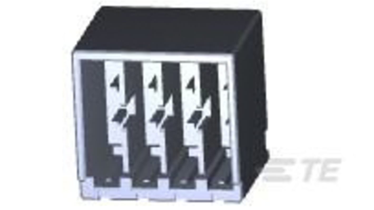 TE Connectivity Dynamic Series Straight PCB Mount PCB Header, 12 Contact(s), 3.3mm Pitch, 3 Row(s), Shrouded