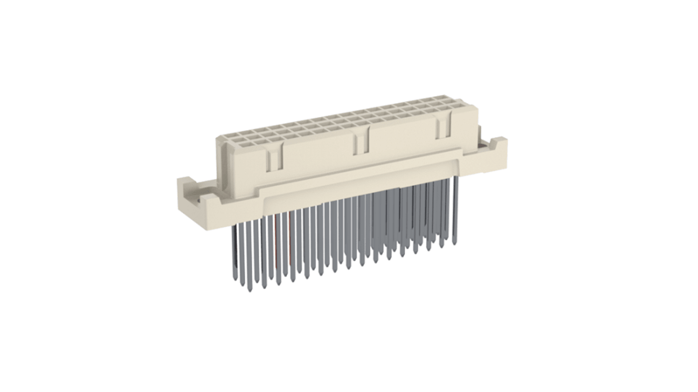 ERNI 48 Way 2.54mm Pitch, Type C/2 Class C2, 3 Row, Straight DIN 41612 Connector, Socket