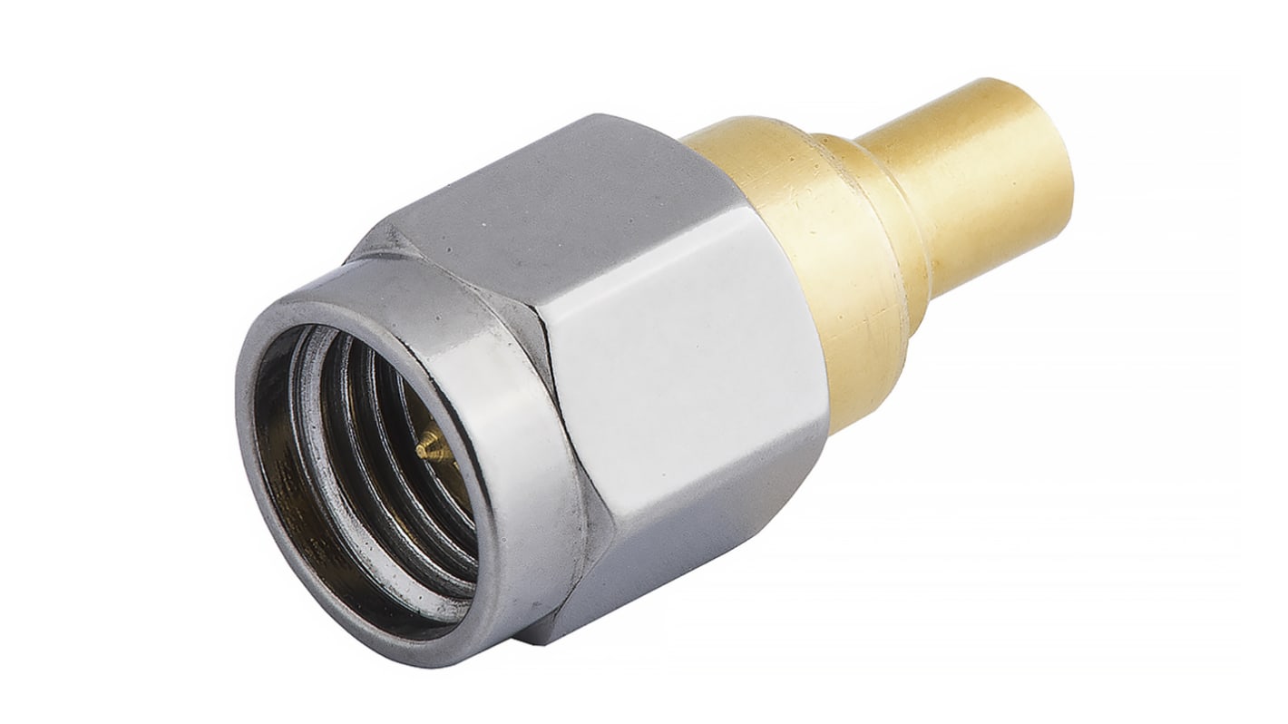 RS PRO, Plug Cable Mount SMP Connector, 50Ω, Solder Termination, Straight Body