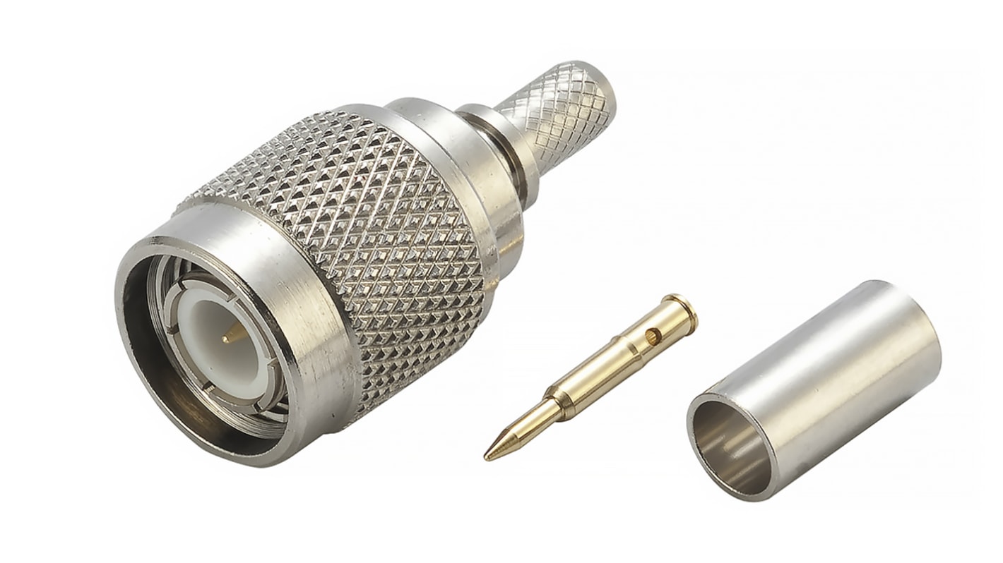 RS PRO, Plug Cable Mount SMA Connector, 50Ω, Crimp Termination, Straight Body