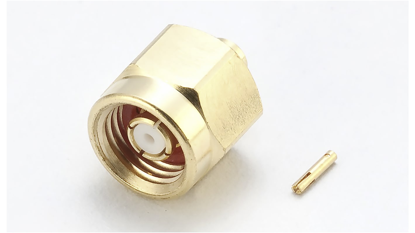 RS PRO, Plug Cable Mount SMP Connector, 50Ω, Solder Termination, Straight Body