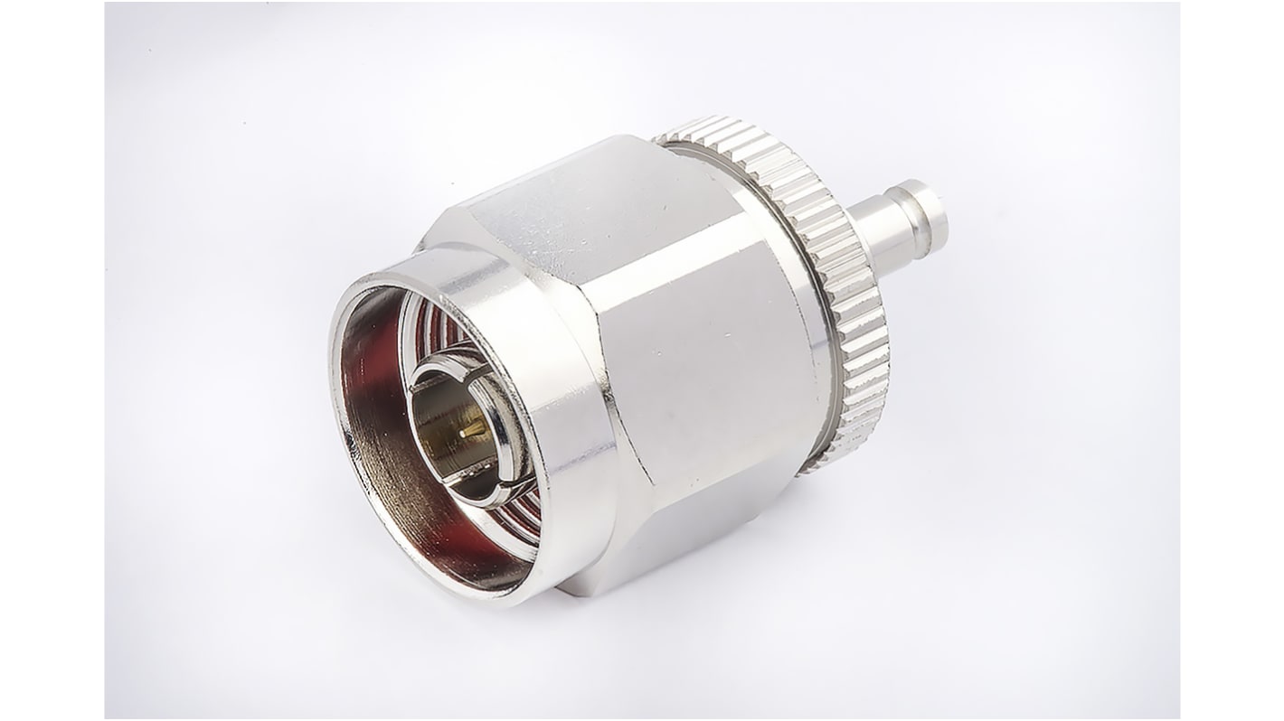 RS PRO, Plug Cable Mount N Connector, 75Ω, Solder Termination, Straight Body