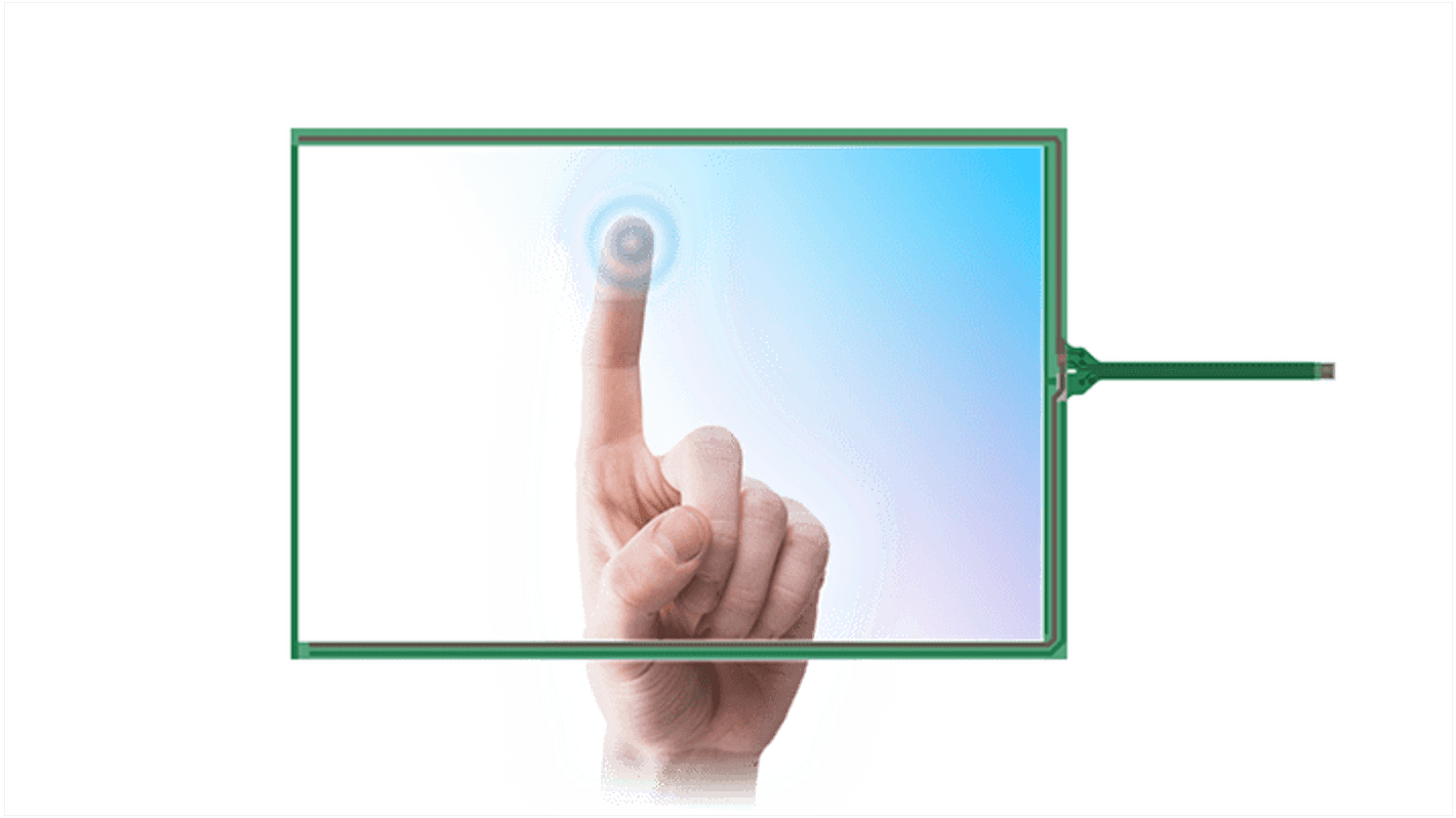 DMC Co Ltd AST-121A080A 12.1in 4-wire Resistive Touch Screen Overlay, 251 x 189mm