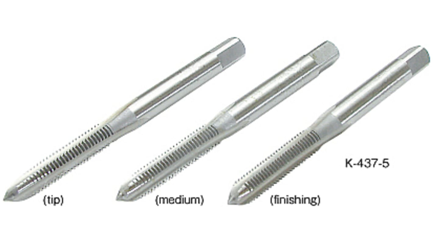 Hozan Threading Tap, M5 Thread, 0.8mm Pitch, Metric Standard