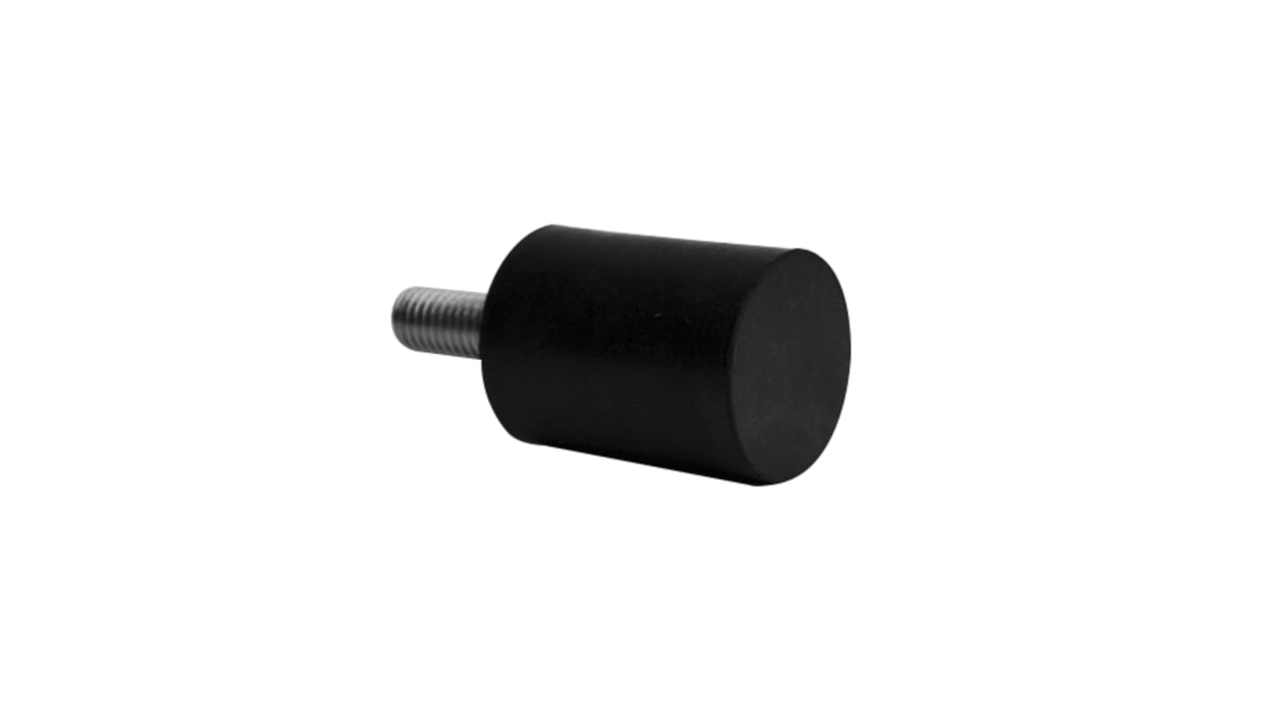RS PRO M8 Anti Vibration Mount, Male Buffer Foot with 48.1kg Compression Load