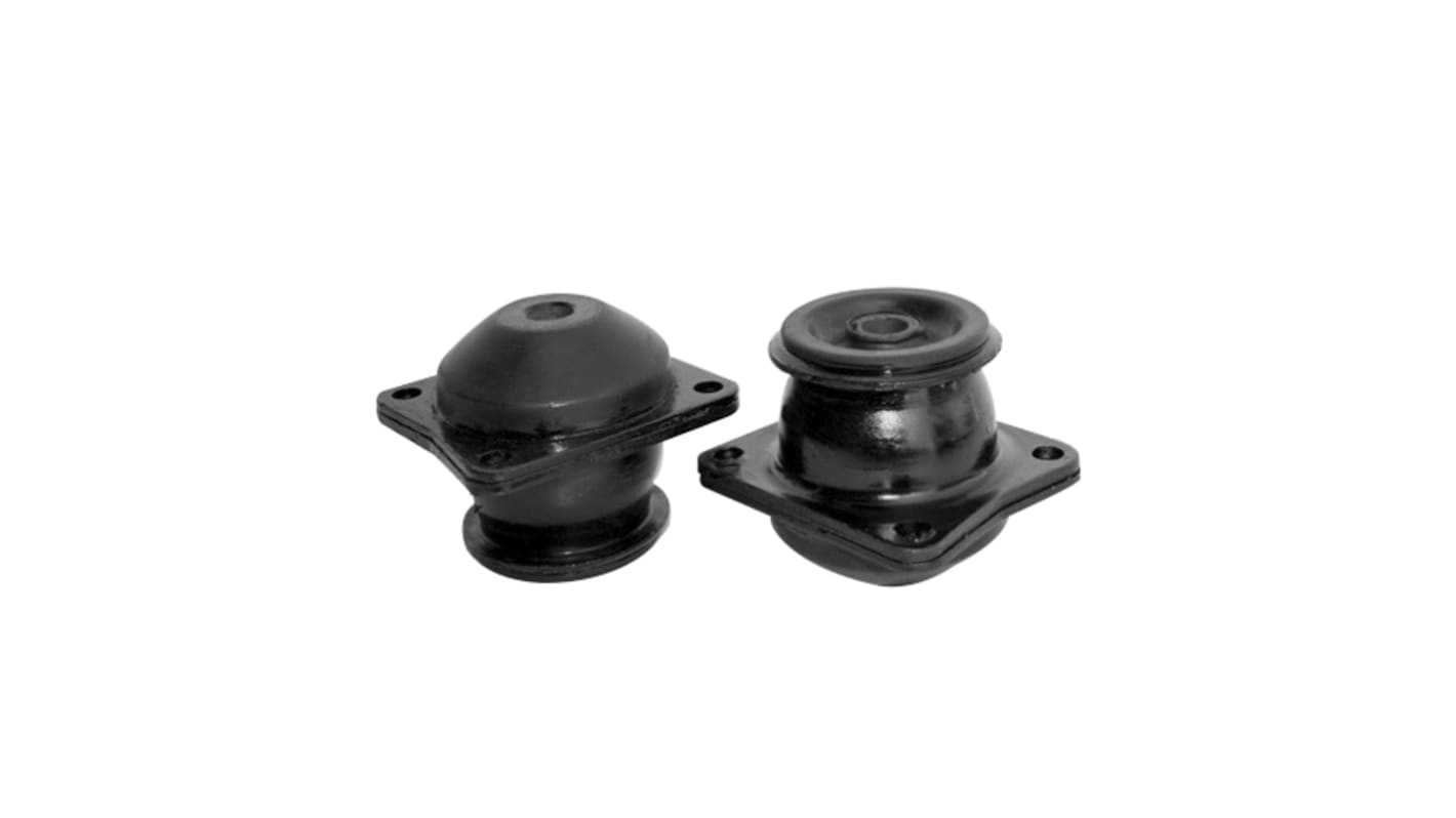 RS PRO Square M16 Anti Vibration Mount with 290kg Compression Load