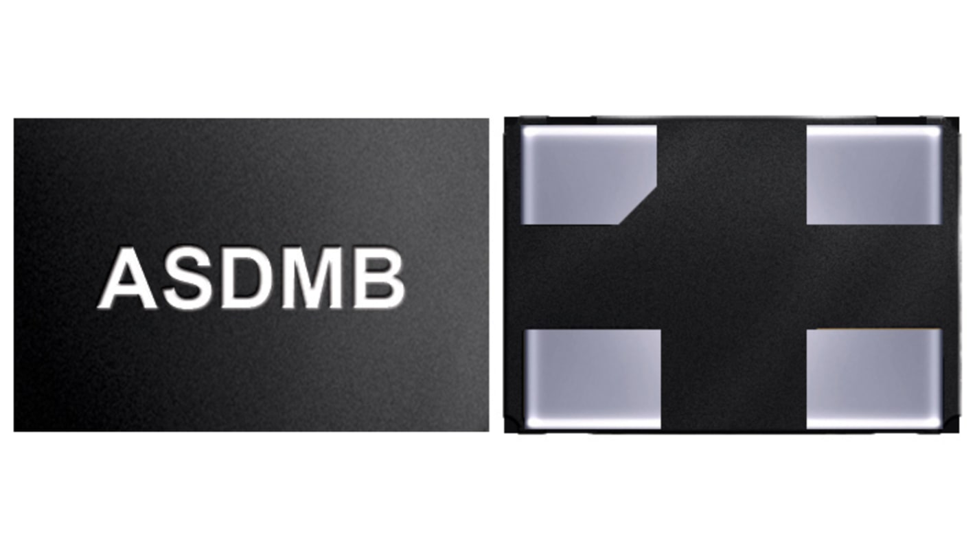 Abracon 12MHz MEMS Oscillator, 4-Pin QFN, ±50ppm, ASDMB-12.000MHZ-LC-T