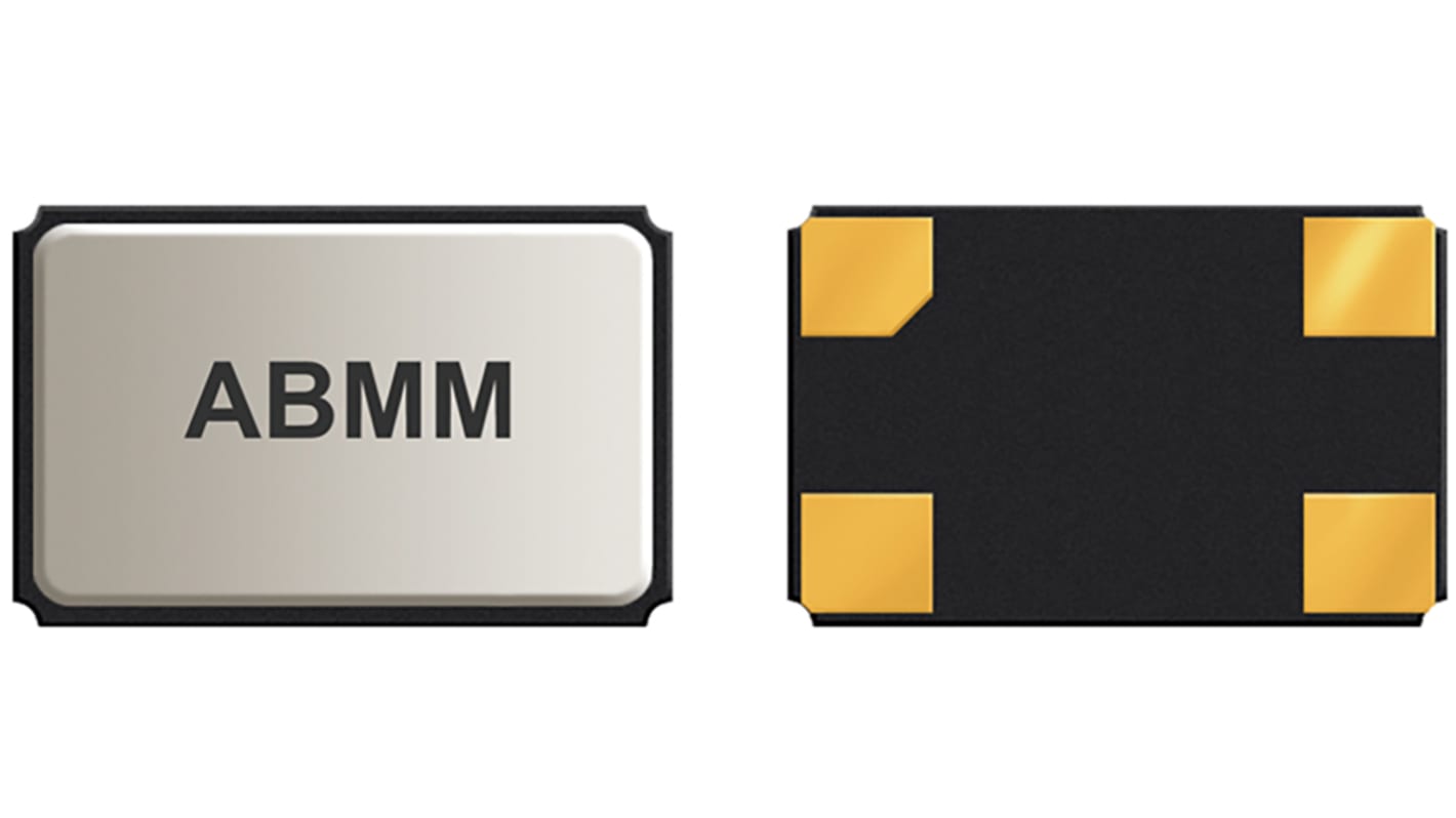 Abracon 24MHz Quarzmodul, Oberflächenmontage, ±20ppm, 18pF, B. 5.2mm, H. 1.3mm, L. 7.2mm, SMD, 4-Pin