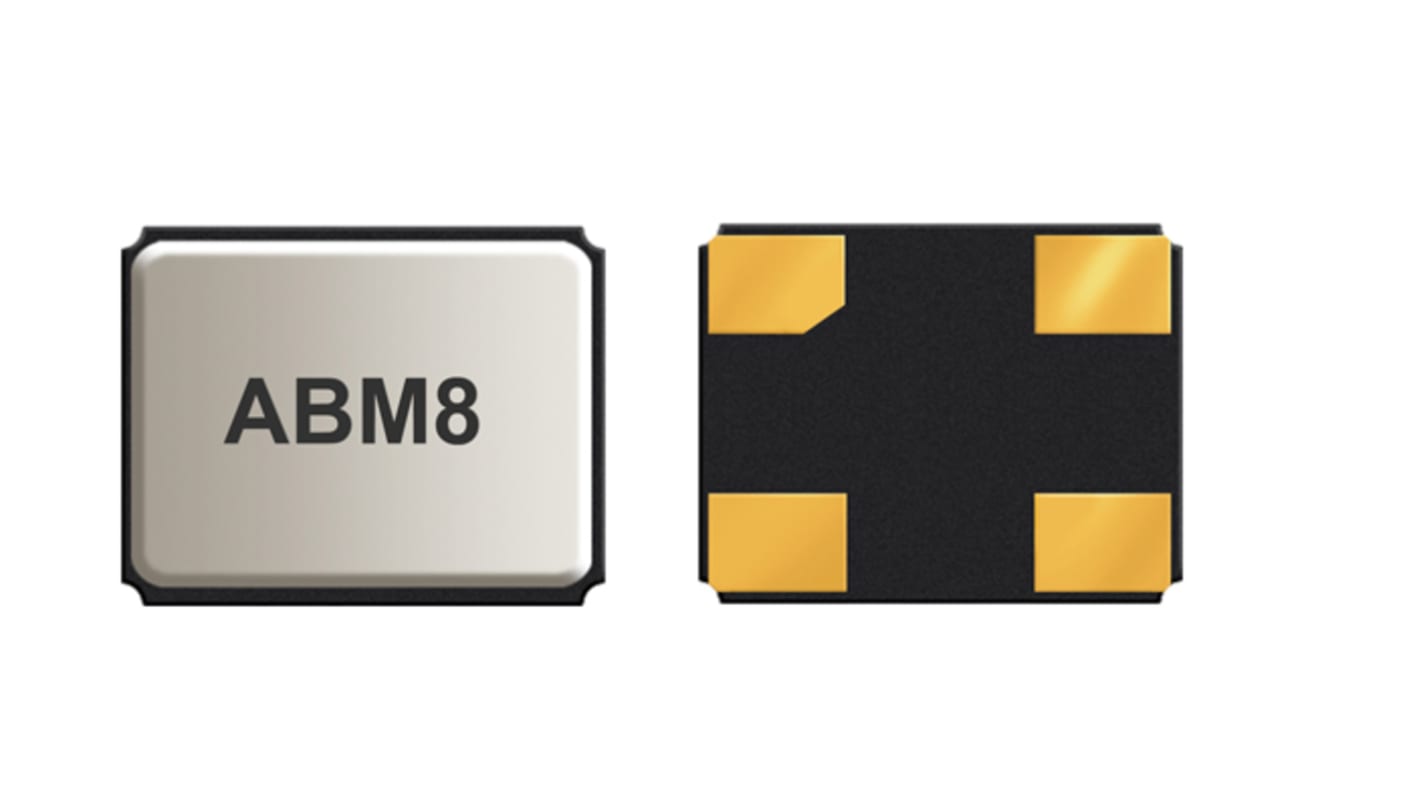 Unità quarzo Abracon, 20MHz, ±20ppm, , SMD, 4 pin