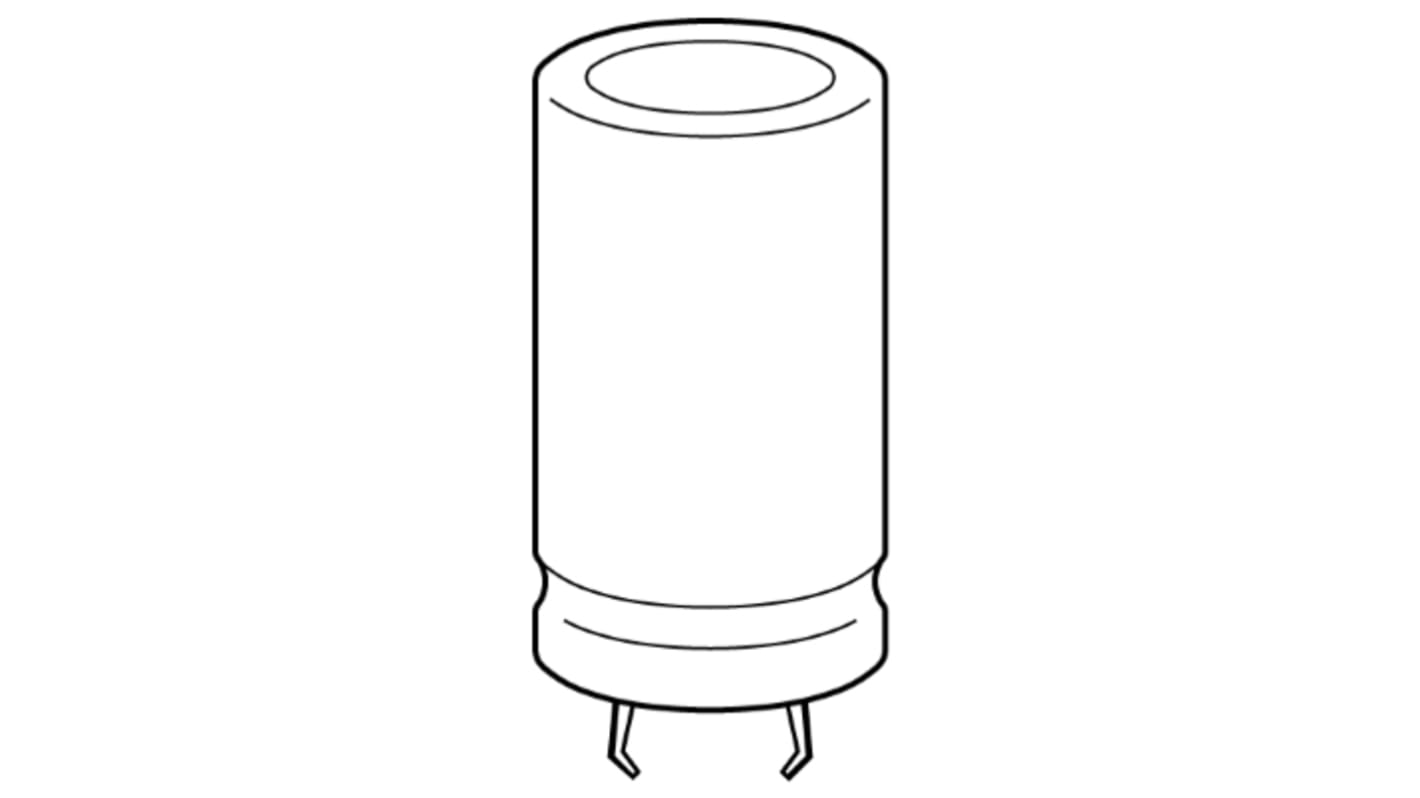 EPCOS 4700μF Aluminium Electrolytic Capacitor 35V dc, Snap-In - B41231B7478M060