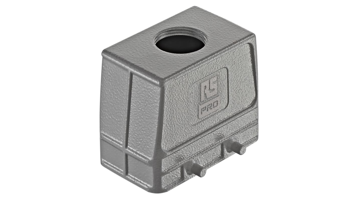 RS PRO Heavy Duty Power Connector Hood, M25 Thread, Top Entry 10B Range