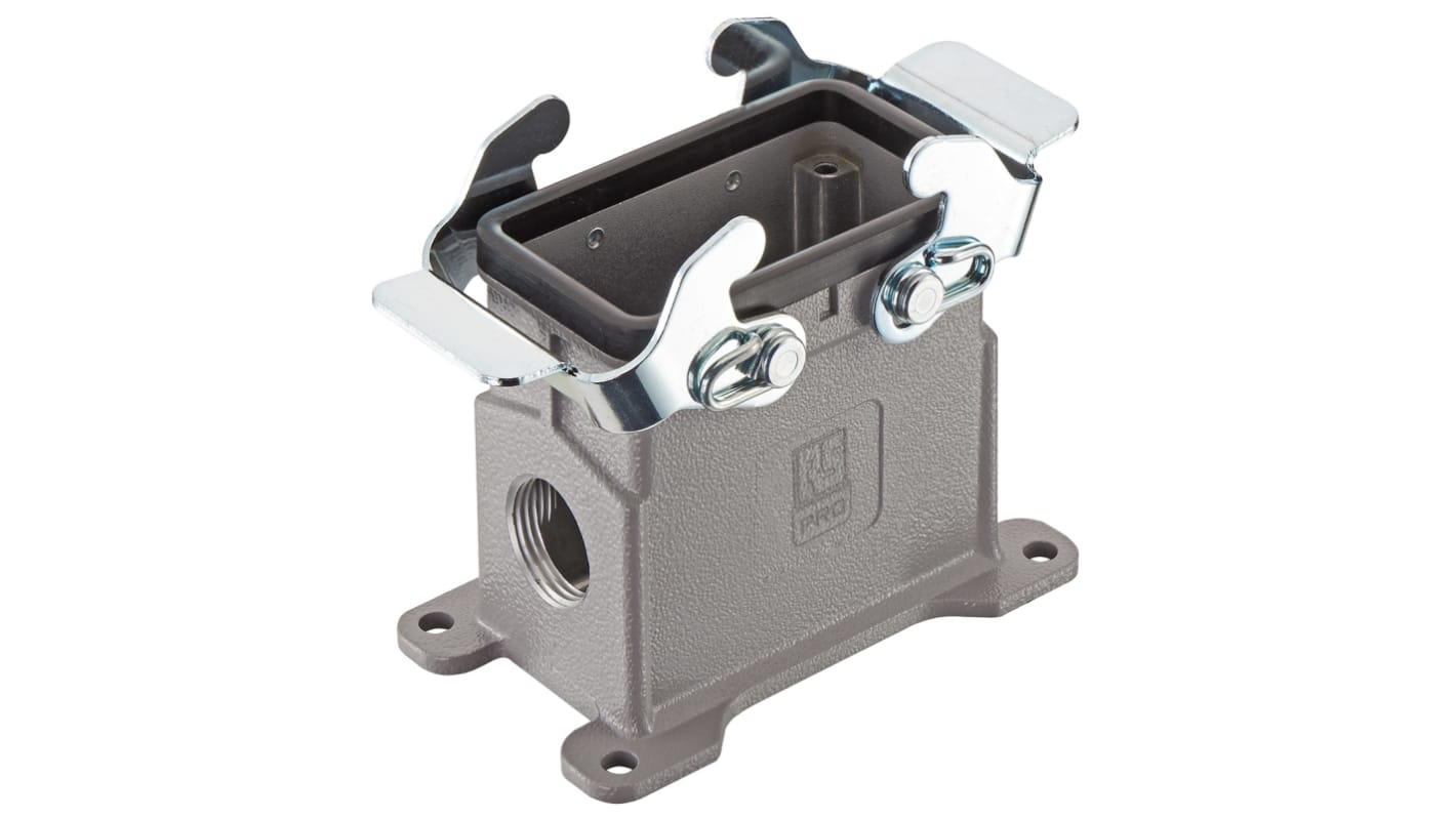 RS PRO Heavy Duty Power Connector Housing, M25 Thread, Side Entry 10B Range