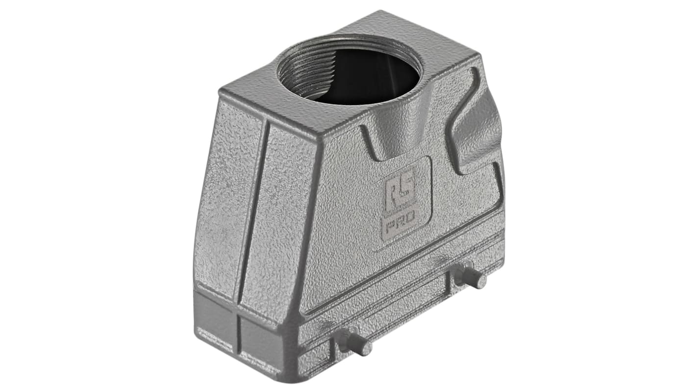 RS PRO Heavy Duty Power Connector Hood, M32 Thread, Top Entry 16B Range