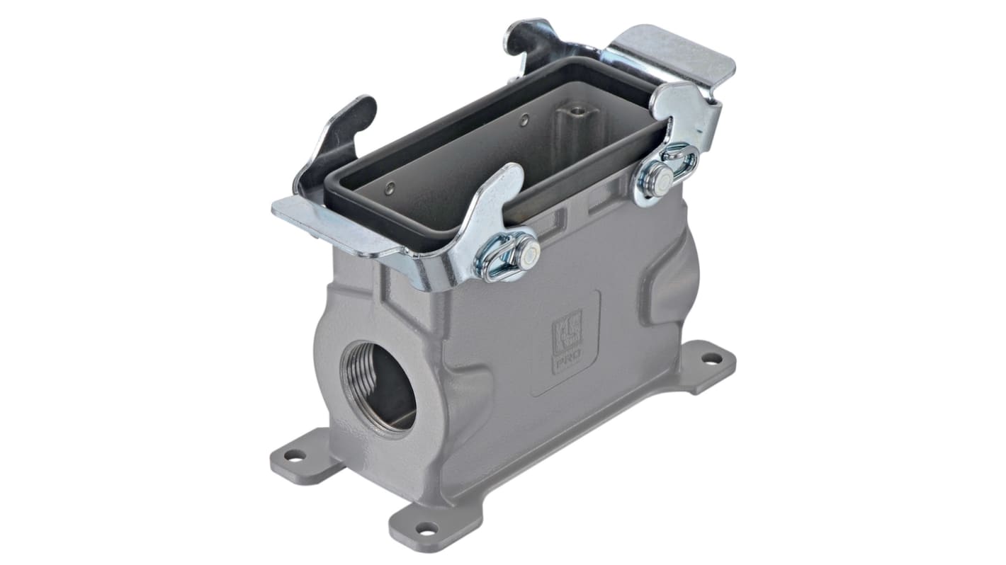 RS PRO Heavy Duty Power Connector Housing, M25 x 2 Thread, Side Entry 16B Range