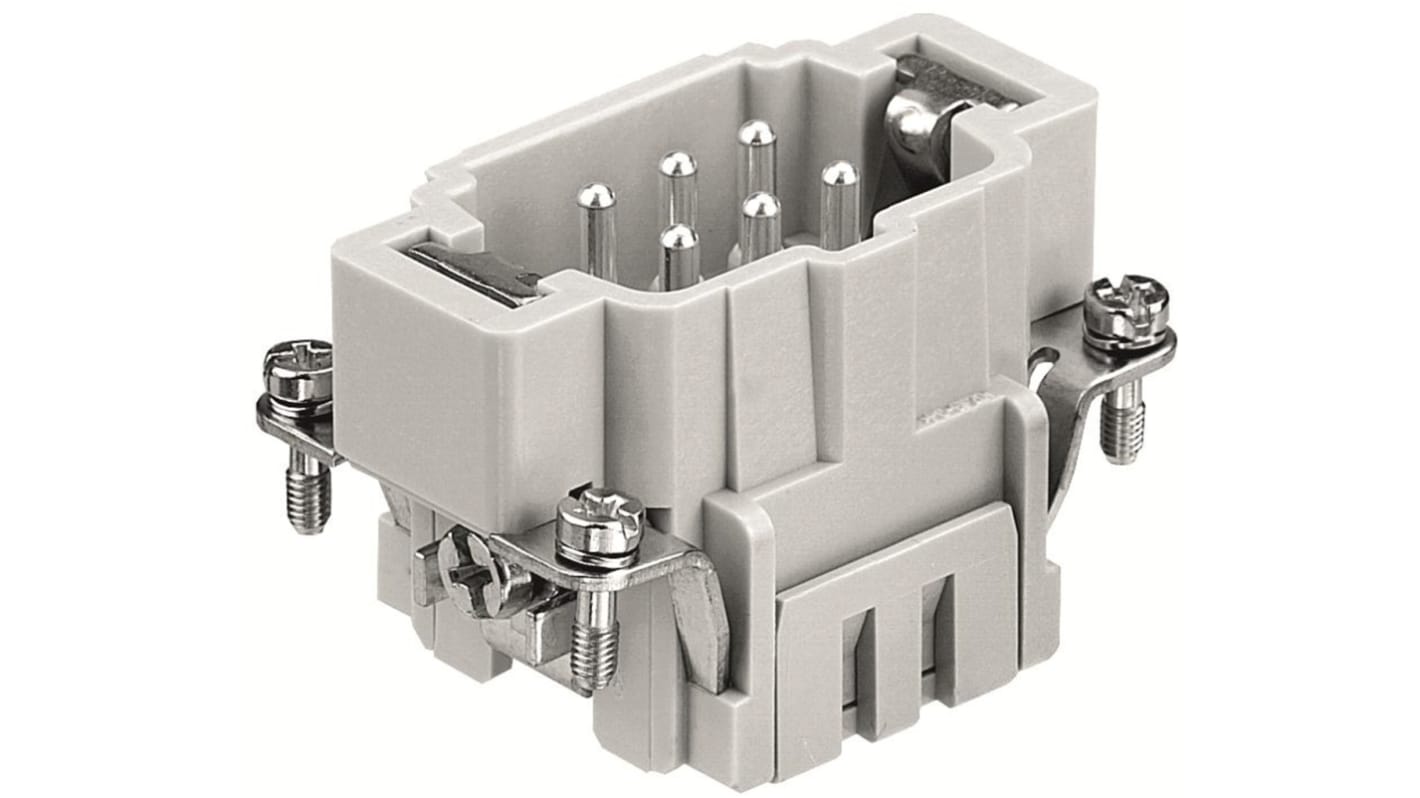 RS PRO 连接器插件, 公插, 6p, 2排, 6+PE, 16A, 500 V，600 V