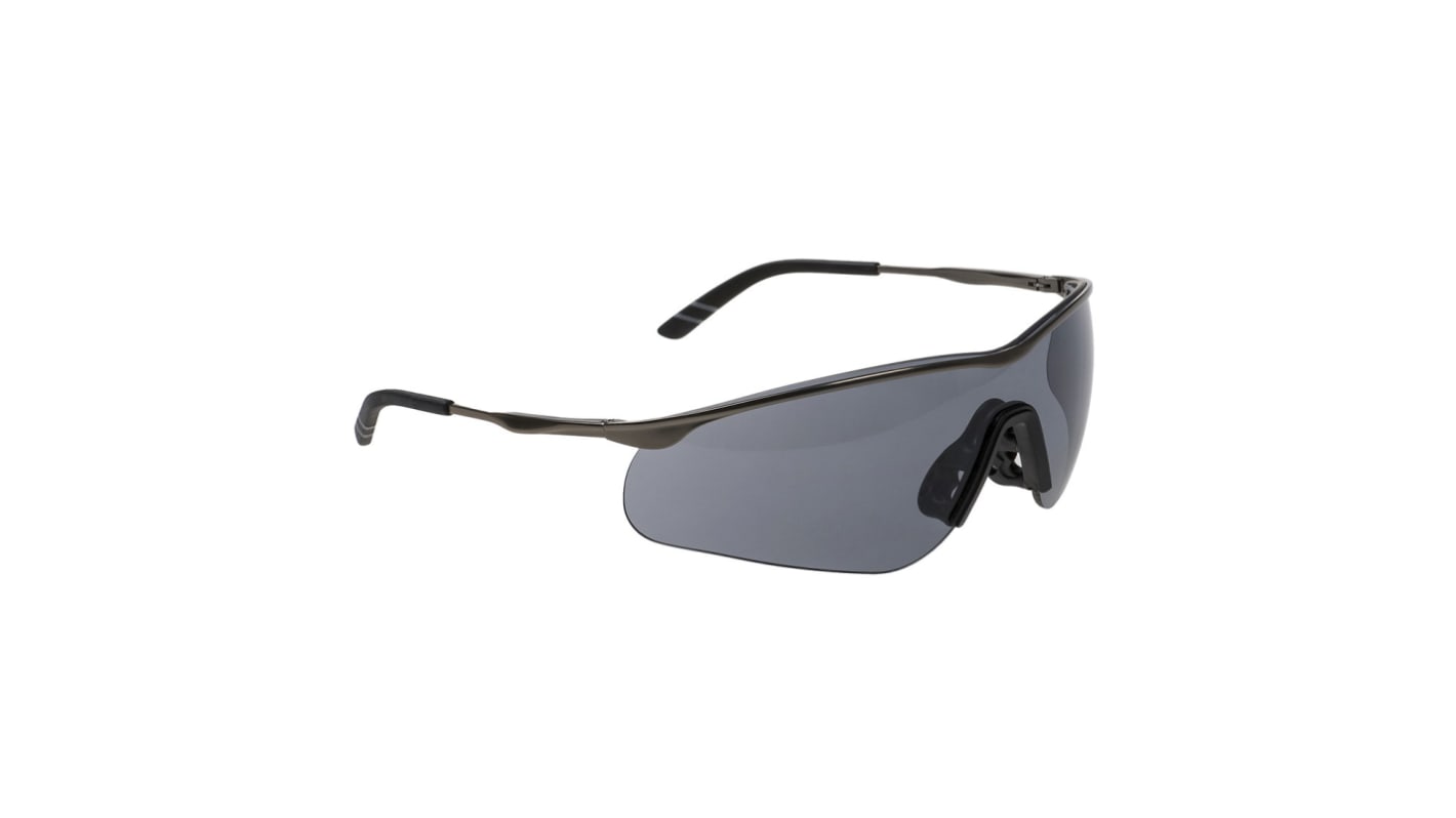 RS PRO UV Safety Glasses, Grey Polycarbonate Lens