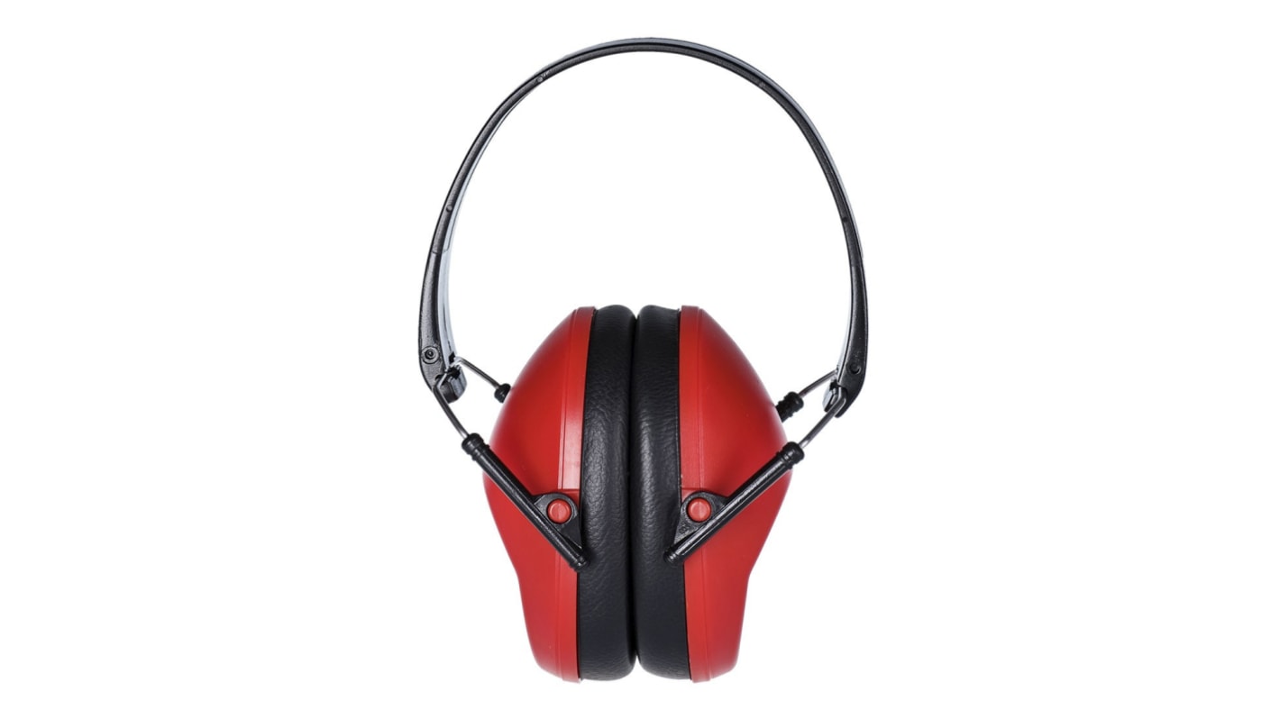 RS PRO Ear Defender with Headband, 22dB, Red