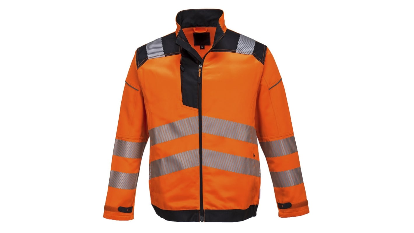 RS PRO Herren Warnschutzjacke Reflektierend, Baumwolle, Polyester Orange, Größe M