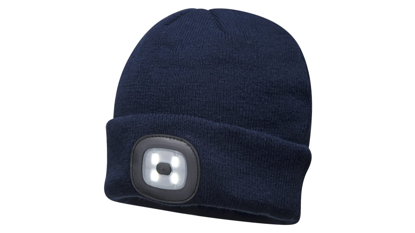 RS PRO Navy Acrylic LED Beanie Hat