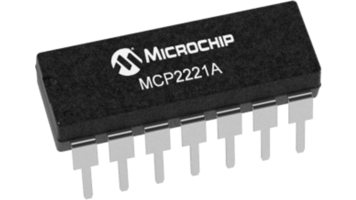 AEC-Q100 Puente CI USB Microchip MCP2221A-I/P, 14 pines, PDIP, 12Mbps, 3 a 5,5 V