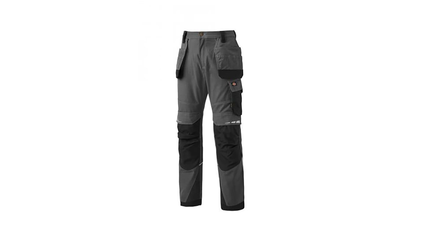 Dickies DP1005 Grey/Black Men's Work Trousers 38in, 92 ￫ 96cm Waist