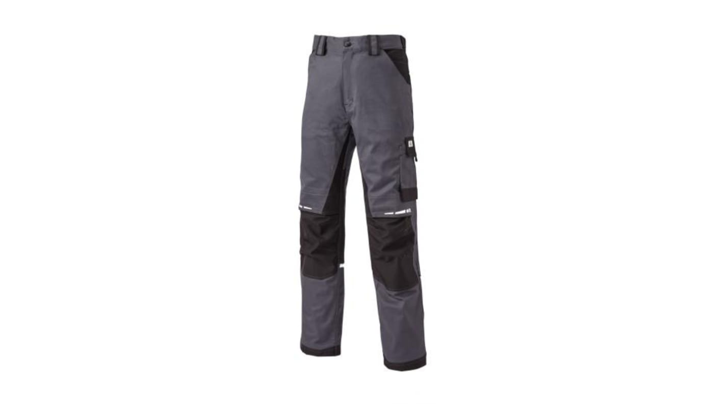 Dickies WD4901 Grey/Black Men's Work Trousers 34in, 84 ￫ 88cm Waist