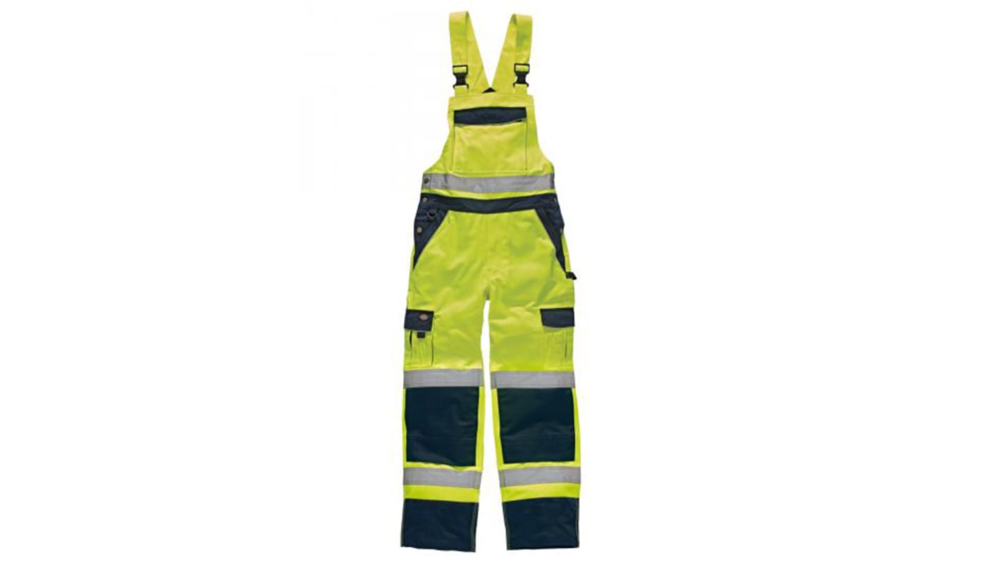 Dickies Yellow Reusable Hi Vis Overalls, XXL