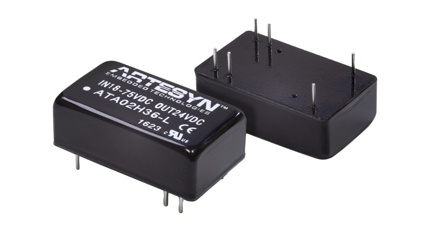 Artesyn / Advanced Energy ATA DC-DC Converter, 15V dc/ 535mA Output, 9 → 36 V dc Input, 8W, Through Hole, +80°C