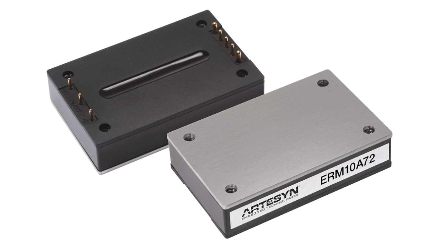 Artesyn Embedded Technologies ERM50 DC-DC Converter, 15V dc/ 3.33A Output, 43 → 101 V dc Input, 50W, Through