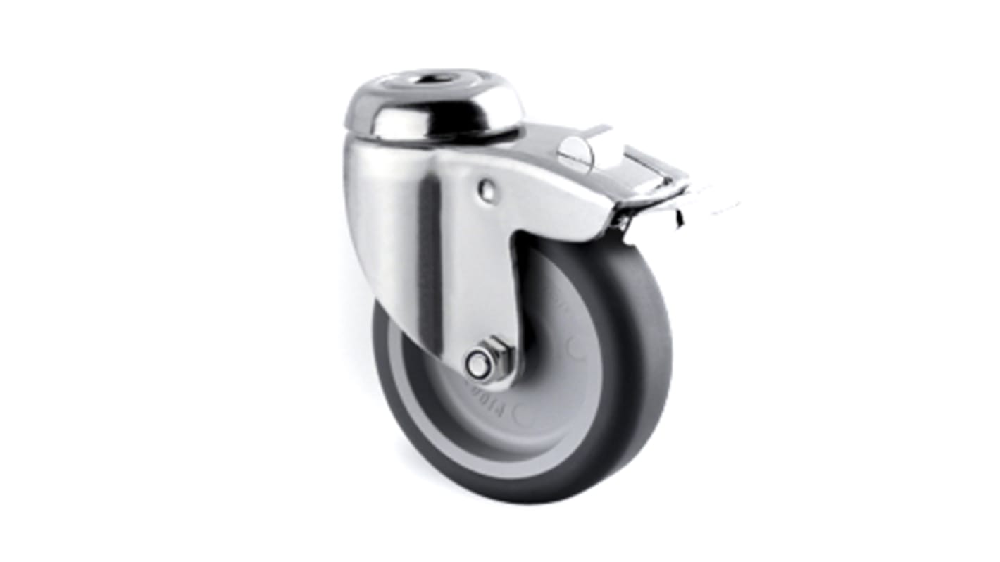 Tente Braked Swivel Castor Wheel, 75kg Capacity, 75mm Wheel