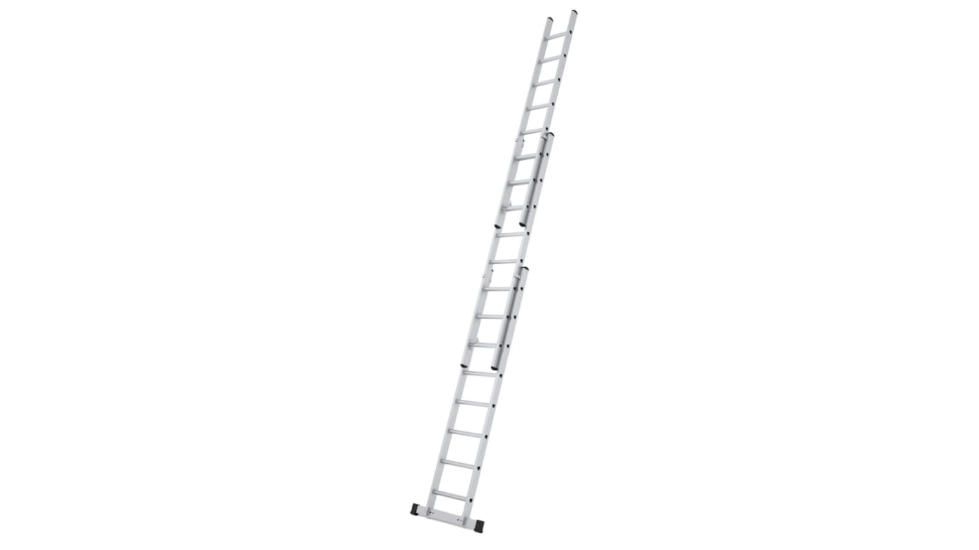 Drabina wysuwana, l. stopni: 3 x 8, maks. długość: 5.25m, materiał: Aluminium, waga: 15.3kg