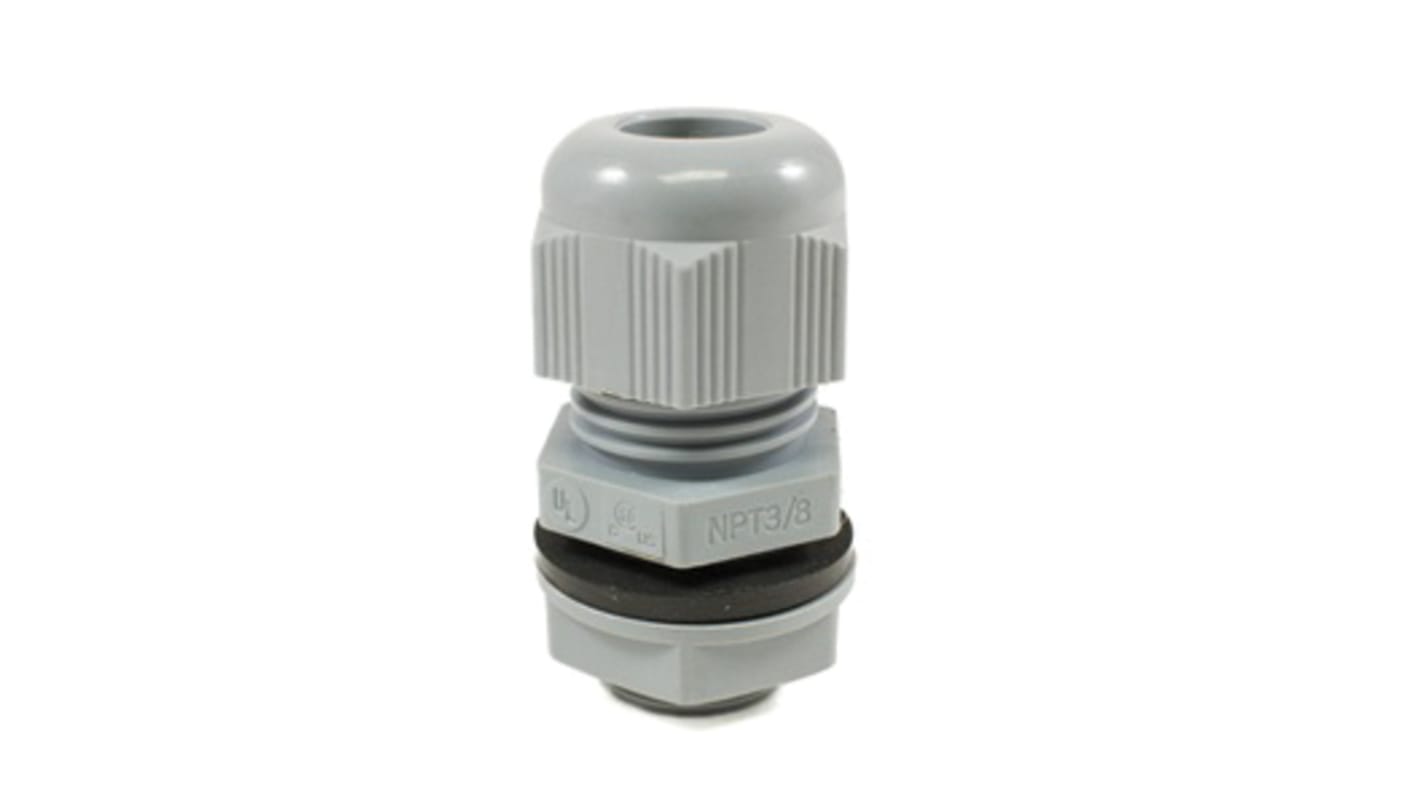 Pressacavo Alpha Wire, in Gomma cloroprene (O-ring/tenuta), Poliammide, filetto PG7, Ø cavo 3mm - 6.5mm max