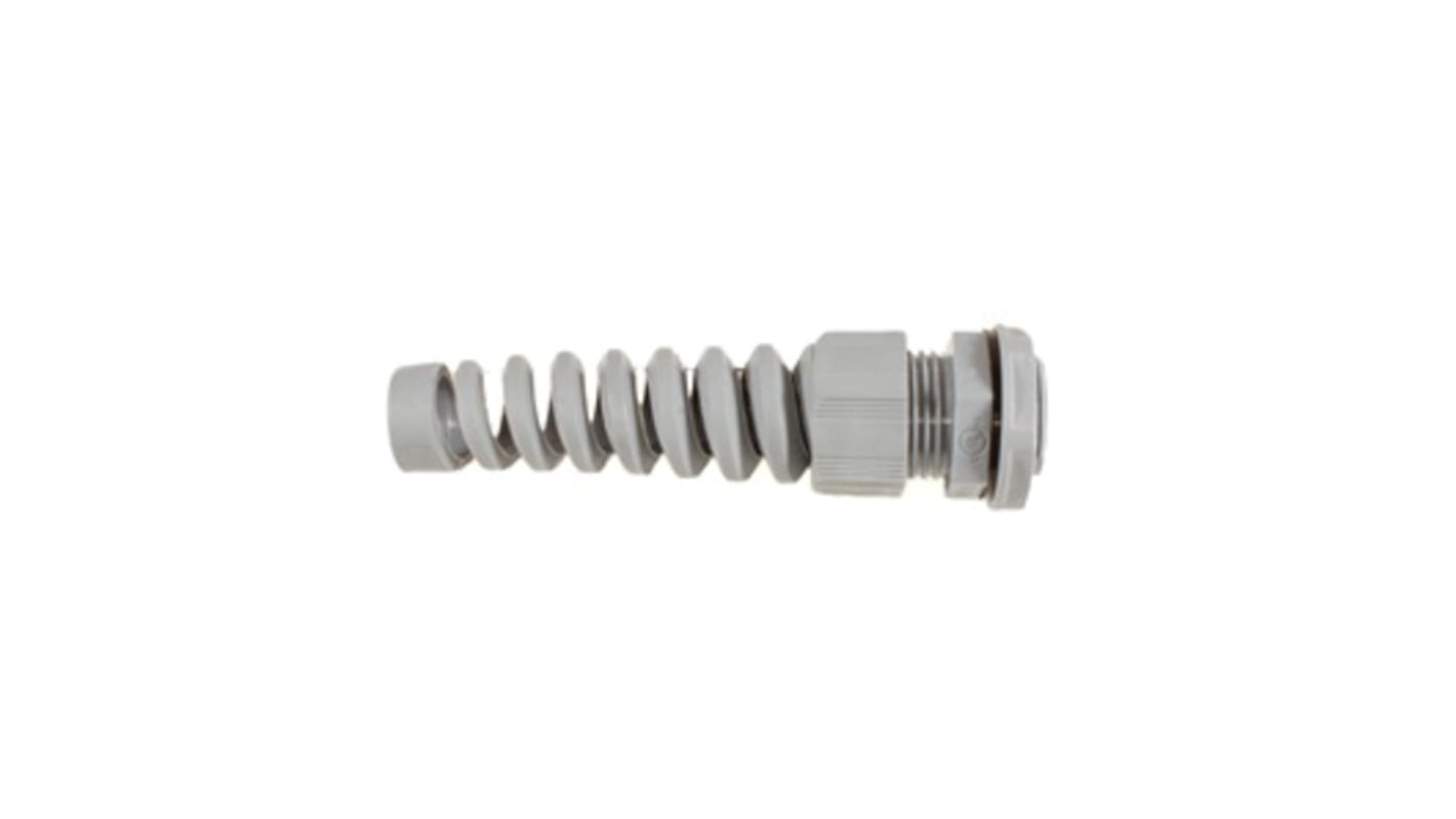 Pressacavo Alpha Wire, in Gomma cloroprene (O-ring/tenuta), Poliammide, filetto PG11, Ø cavo 5mm - 10mm max