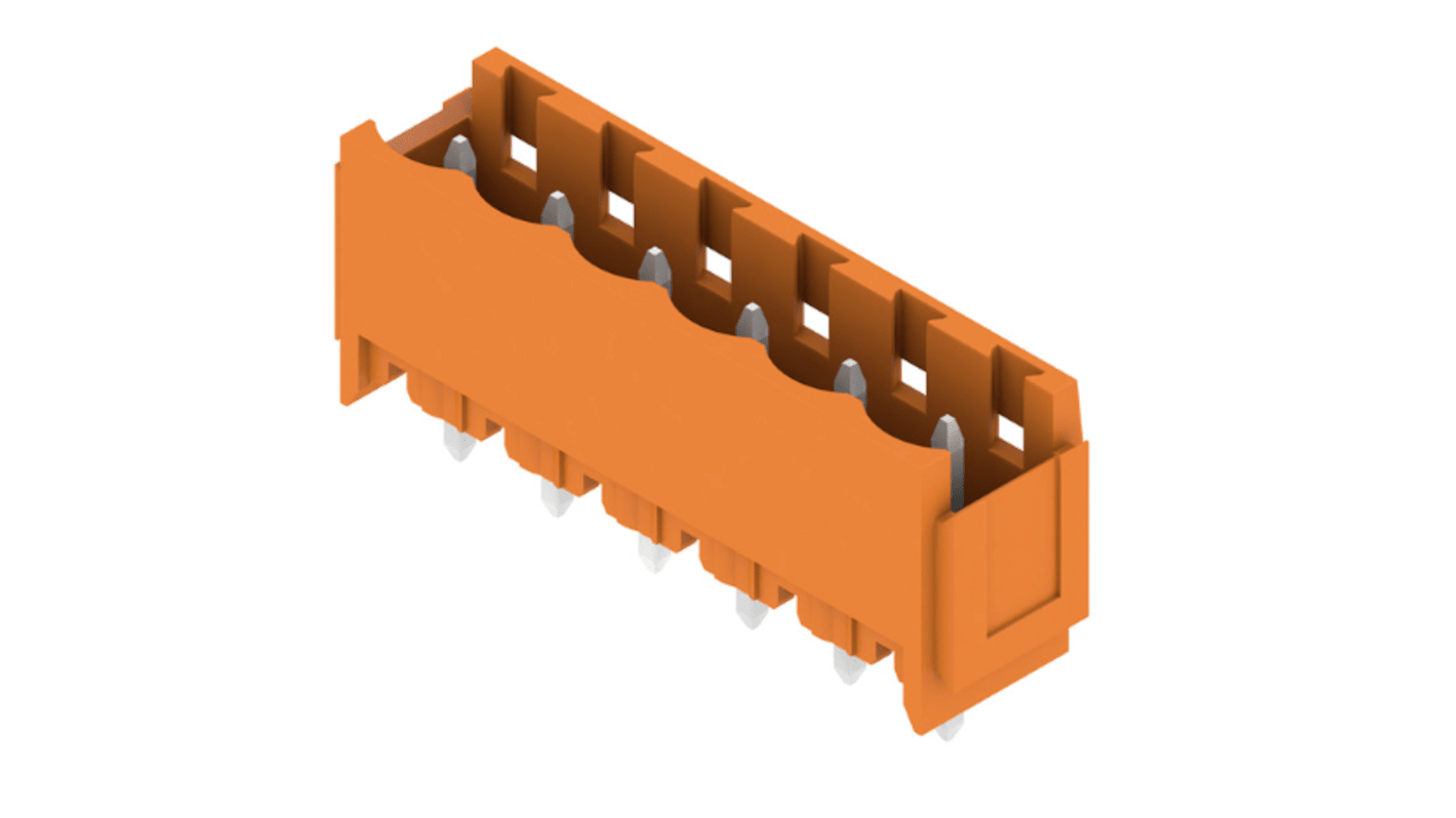 Weidmuller, 5.08mm Pitch, OMNIMATE SL, 6 Way, , Pluggable Terminal Block, Header, Through Hole, Solder Termination,