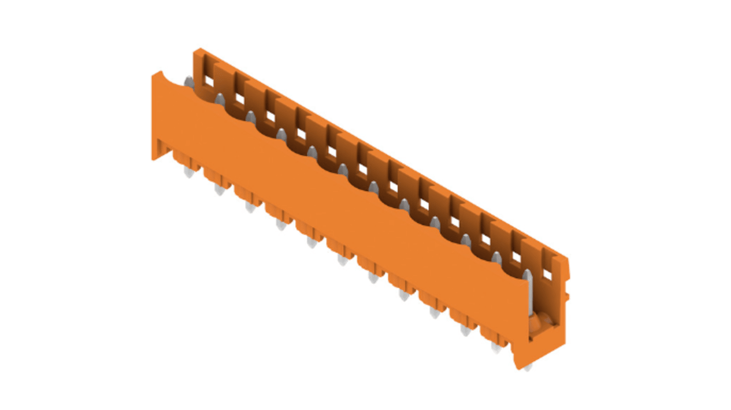 Weidmuller, 5.08mm Pitch, OMNIMATE SL, 12 Way, , Pluggable Terminal Block, Header, Through Hole, Solder Termination,