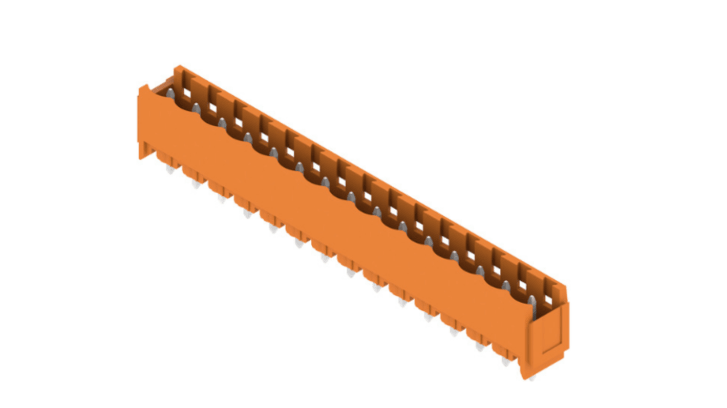 Weidmuller, 5.08mm Pitch, SL, 15 Way, , Pluggable Terminal Block, Header, Through Hole, Solder Termination, 1147730000