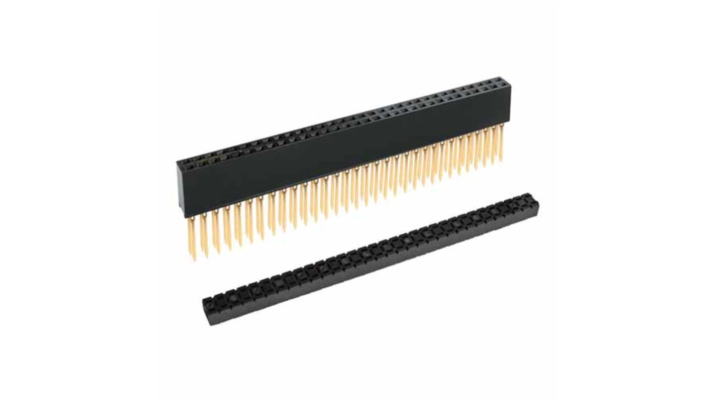 Gniazdo PCB 64 -pinowe 2 -rzędowe raster: 2.54mm Listwa z gniazdami Proste Przewlekany