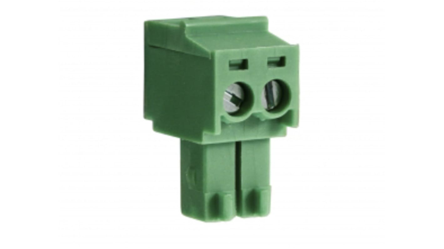 RS PRO, 3.5mm Pitch, 12 Way, Pluggable Terminal Block, Plug, Through Hole, Screw Termination