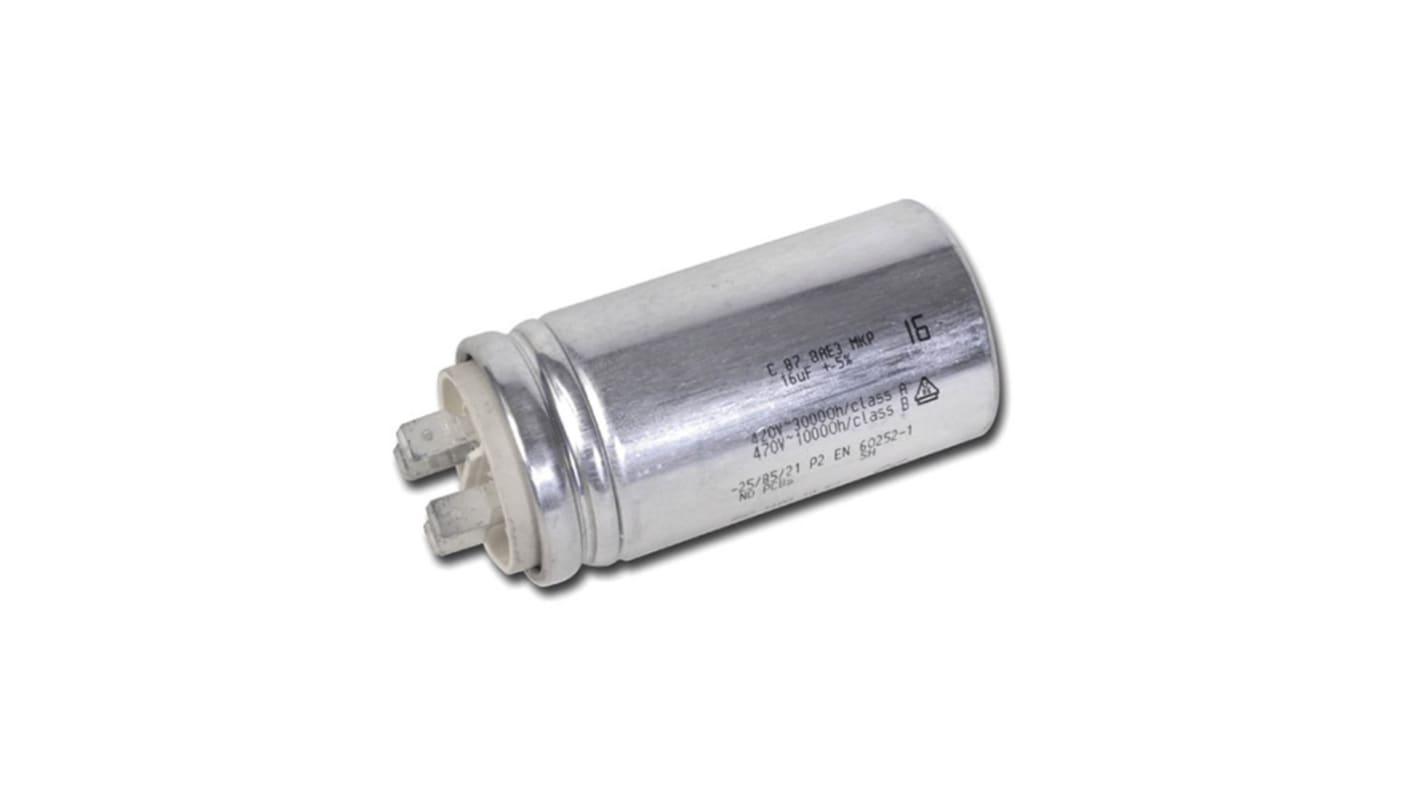 KEMET C28 Polypropylene Film Capacitor, 470V ac, ±5%, 3μF, Cable Mount