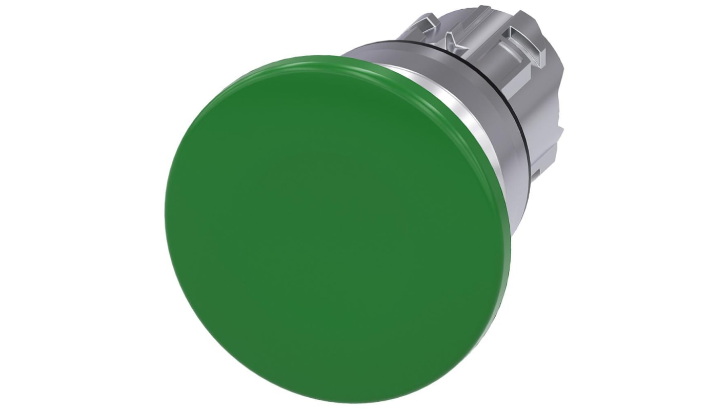 Siemens SIRIUS ACT 3SU10 Series Green Momentary Push Button, 22mm Cutout, IP66, IP67, IP69K