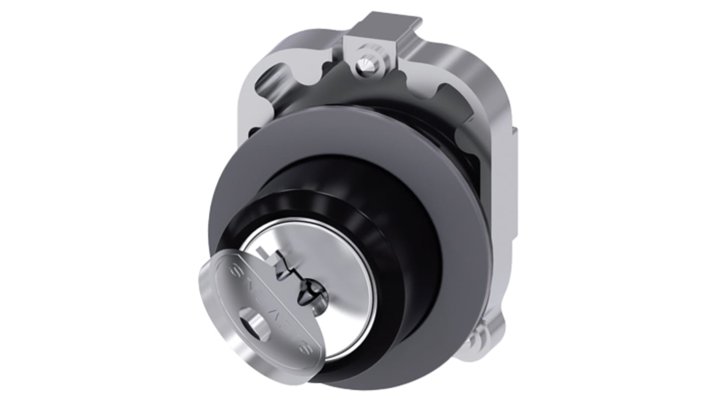 Siemens SIRIUS ACT 3SU10 2-position Key Switch Head, Momentary, 30mm Cutout