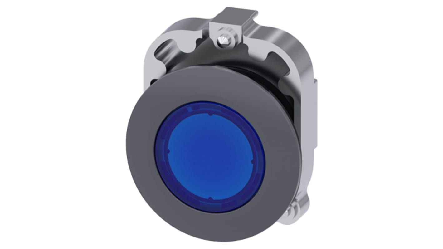 Siemens Blue Pilot Light, 30mm Cutout SIRIUS ACT 3SU10 Series