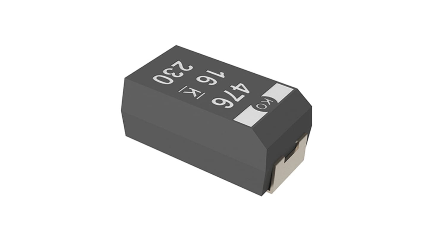 KEMET T520, SMD Elektrolyt Polymerkondensator 33μF ±20% / 6.3V dc, -55°C → +105°C