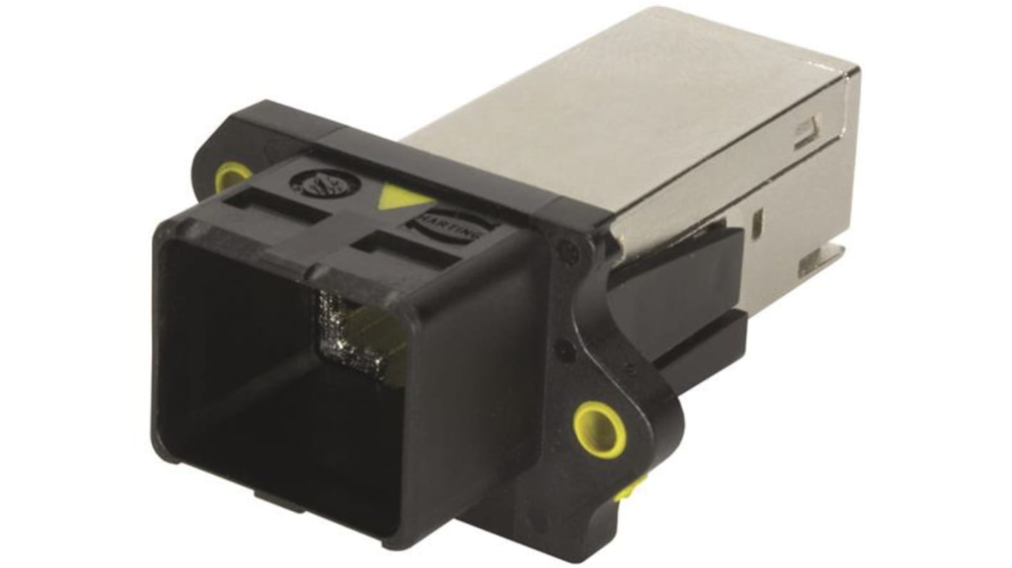 HARTING PushPull V4 Series Male RJ45 Connector, Cable Mount, Cat6, 360° Shield Straight 8 Port 1 -Way