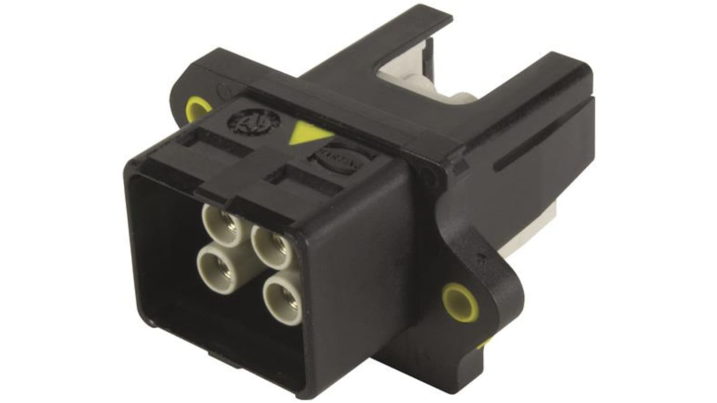 HARTING, HARTING PushPull Power Connector Cable Mount Socket, 4P, Crimp Termination, 12A, 48 V