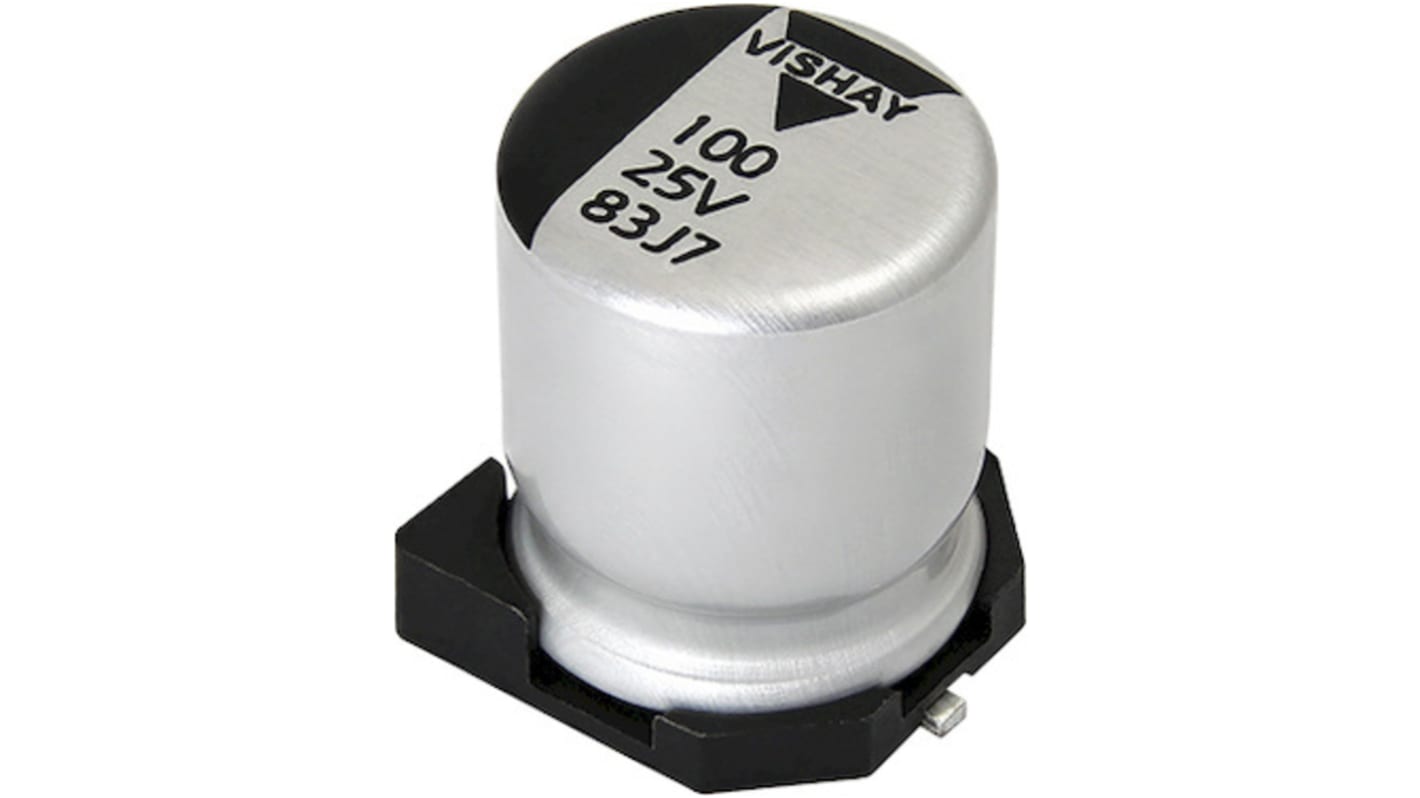 Vishay 220μF Surface Mount Polymer Capacitor, 25V dc